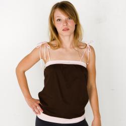 American Apparel Women's Sheer Jersey Shoulder Tie Tube Top