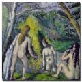 Paul Cezanne, 'The Three Bathers, 1879' Canvas Art