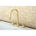 Polished Brass 3-hole Kitchen Faucet