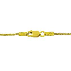 14k Yellow Gold Diamond-cut Bead Ball Station Necklace