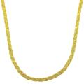 14k Yellow Gold Braided Foxtail Necklace