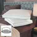 Famous Maker Enhanced 2-inch Gusseted Down and Feather Triple Chamber Pillows...