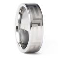 Laser Etched Tungsten Ring (8 mm)