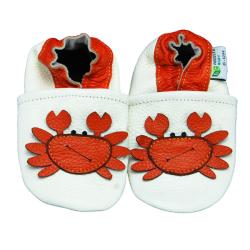 Mr. Crab Soft Sole Leather Baby Shoes