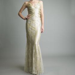 Issue New York Women's Beige Sleeveless Cocktail Dress