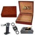 Cigar Humidor and Accessories Set Seis