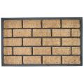 Imports Unlimited 'Offset Bricks' Recycled Rubber and Coir Doormat