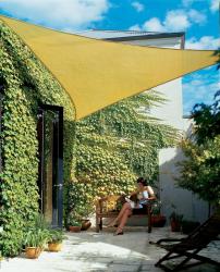 Gale Pacific 336462 Coolaroo Triangle Shade Sail - Desert Sand 16'5