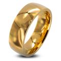 Stainless Steel Men's Goldplated Wedding Band (8mm)