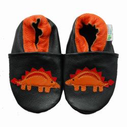 Stegosaurus Soft Sole Leather Baby Shoes