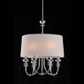 "Nerisa" White Shade 6-light Chandelier