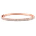 Sterling Silver Cubic Zirconia Bangle Bracelet (3 1/4ct TGW)