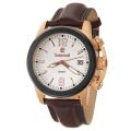 Timberland Men's 'Fastpack' Rose Goldplated Stainless Steel and Leather Quartz Watch