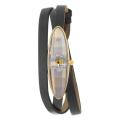 Calvin Klein Women's 'Continuity' Yellow Goldplated Stainless Steel and Leather Quartz Watch
