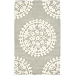 Handmade Soho Chrono Grey/ Ivory New Zealand Wool Rug (8'3 x 11')