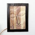Wood Panel 'Serene Buddha' Carving (Thailand)