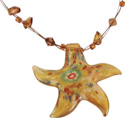 Premium Dichroic Star Beaded Necklaces (Case of 100)