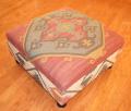 Handmade Kilim Square Ottoman (India)