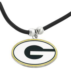 Silvertone Green Bay Packers Necklace