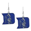 Silvertone Duke University Dangle Earrings