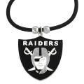 Silvertone Oakland Raiders Necklace