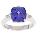 Dyach 14k White Gold Tanzanite and 1/4ct TDW Diamond Ring (G-H, I1-I2)
