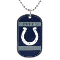 Silvertone Indianapolis Colts Tag Necklace