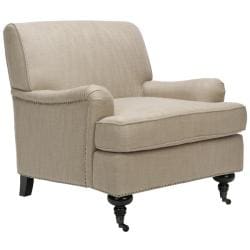 Nottingham Taupe Nailhead Club Chair