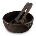 Chocolate Mango Wood 3-piece Serving Bowl Set (Thailand)