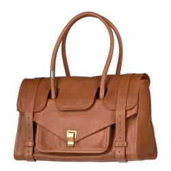 Proenza Schouler Brown Leather Carry All Satchel 