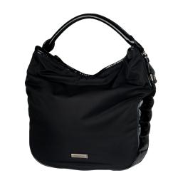 Burberry Medium Quilted Nylon Hobo Bag