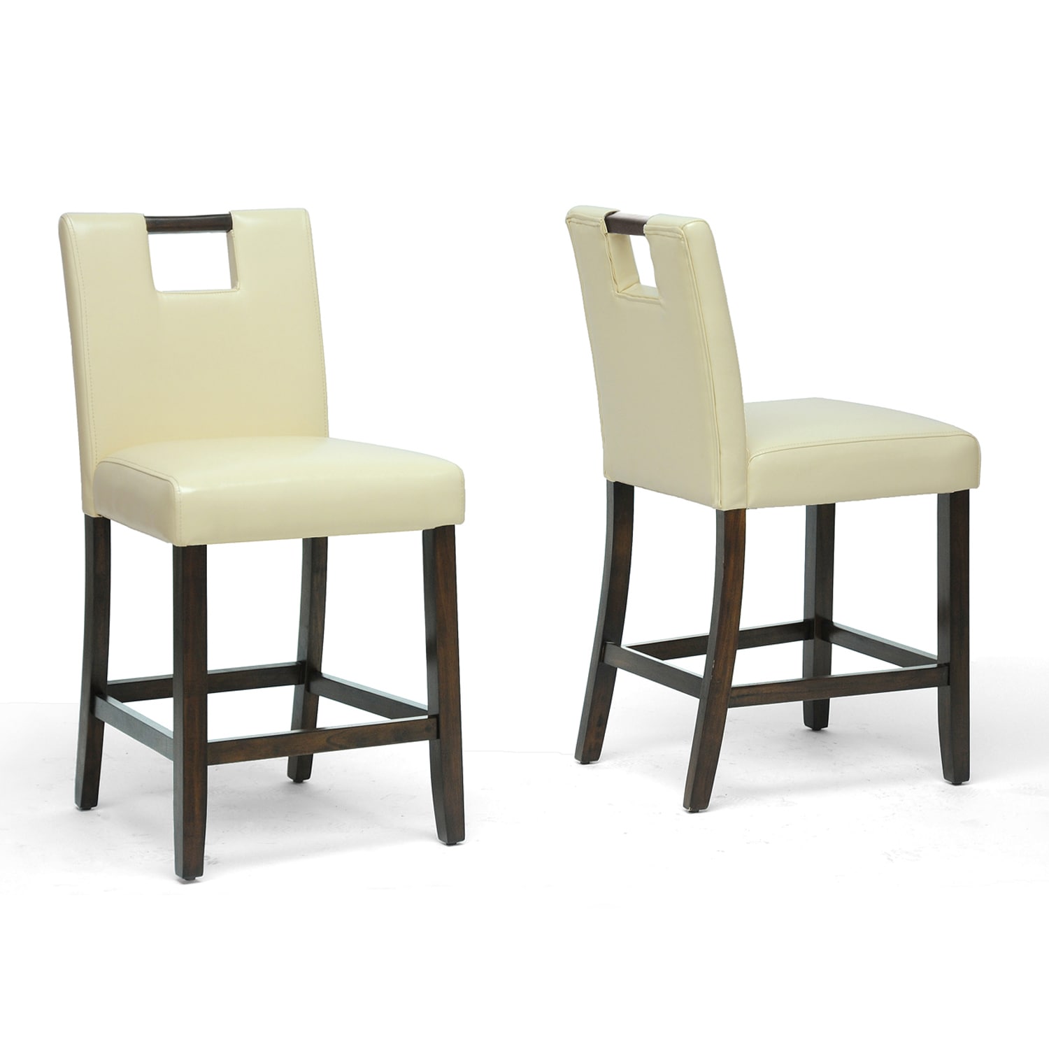 Marilyn Cream Counter Height Stools (Set of 2)