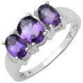 Malaika Sterling Silver Amethyst Ring
