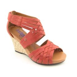 Indigo by Clarks Women's Orange Pocomo Platform Wedges