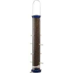 Large Blue Nyjer Tube Bird Feeder