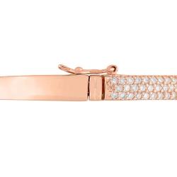 Sterling Silver Cubic Zirconia Bangle Bracelet (5ct TGW)