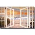 Diane Romanello 'Sunset Beach' Canvas Art
