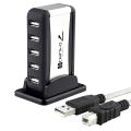 7-Port Compact USB Hub with USB Extension