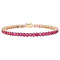 Dyach 14k Yellow Gold Thai Ruby Bracelet
