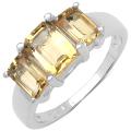 Malaika Sterling Silver Citrine Ring (2 1/10ct TGW)