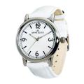 Anne Klein Women's White Leather Strap Watch