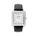 Anne Klein Women's Black Leather Strap Watch