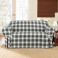 Sure Fit Soft Suede Plaid Loveseat Slipcover