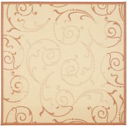 @@@ >  Safavieh Indoor/ Outdoor Natural/ Terracotta Area Rug (7'10 Square)