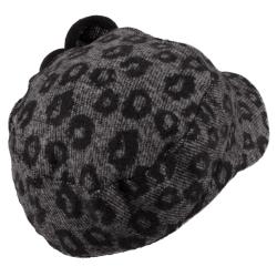 Adi Designs Women's Flower Accent Woven Military Cap