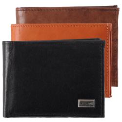 Boston Traveler Milano Men's Genuine Leather Bi-fold Wallet