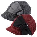 Journee Collection Women's Side Buckle Accent Newsboy Cap