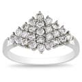 Miadora 14k White Gold 3/4ct TDW Diamond Ring (I-J, I2-I3)