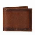 Fossil Men's 'Carson' Brown Leather Traveler Bi-fold Wallet