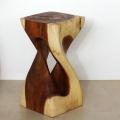 Single Twist Vine Hand-crafted Wood Stool (Thailand)